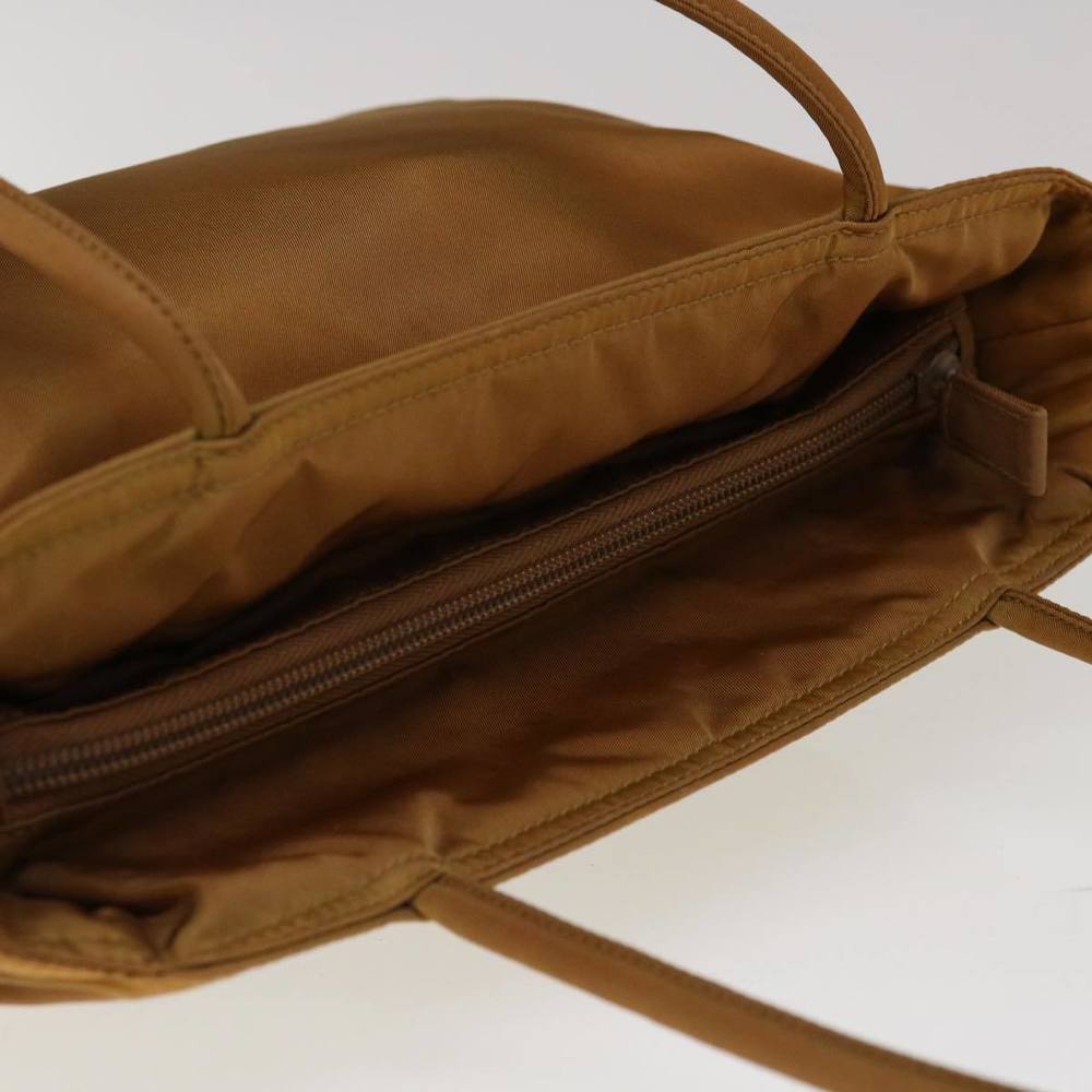 PRADA Hand Bag Nylon Bronze Auth ac2765 - Picture 6 of 16
